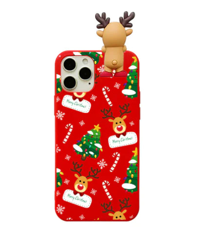 3D Christmas Reindeer Case