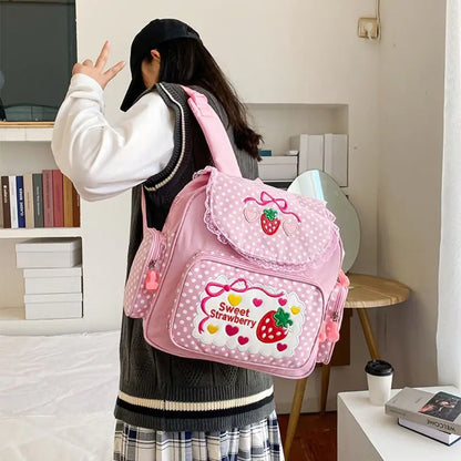 Japanese Backpack  Sweet Strawberry