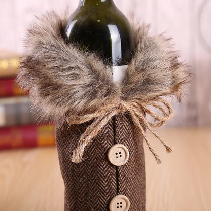 Christmas Wine Bottle Cover