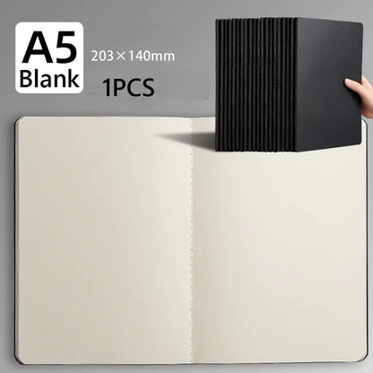 A4/A5/B5 Blank Grid Line Sketchbook